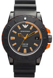 Emporio Armani Sportivo Quartz Black Dial Black Silicone Strap Watch For Men - AR5969 Authentic Buy Shop Now