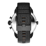 Diesel Little Daddy Black Dial Black Leather Strap Watch For Men - DZ7334 Authentic Buy Shop Now