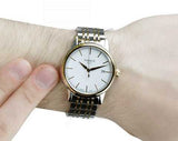 Tissot T Classic Carson Quartz White Dial Two Tone Steel Strap Watch for Men - T085.410.22.011.00 Authentic Buy Shop Now