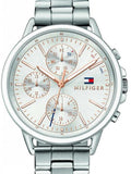 Tommy Hilfiger Carly White Dial Silver Stainless Steel Strap Watch for Women - 1781787 Authentic Buy Shop Now