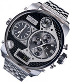 Diesel Mr Daddy 1.0 Black Dial Stainless Steel Stainless Watch For Men - DZ7221 Authentic Buy Shop Now