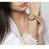 Guess Mini Sunrise Quartz Analog Orange Dial Gold Steel Strap Watch For Women - W0448L7 Authentic Buy Shop Now