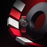 Tissot T Race Chronograph Black Dial Red Rubber Strap Watch For Men - T141.417.37.057.01 Authentic Buy Shop Now