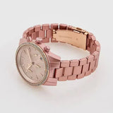 Michael Kors Ritz Chronograph Rose Gold Dial Rose Gold Steel Strap Watch For Women - MK6753 Authentic Buy Shop Now