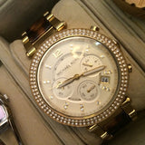 Michael Kors Parker Gold Dial Two Tone Steel Strap Watch for Women - MK5688 Authentic Buy Shop Now