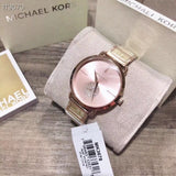 Michael Kors Portia Quartz Rose Gold Dial Rose Gold Steel Strap Watch For Women - MK3678 Authentic Buy Shop Now