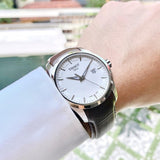 Tissot T Classic Couturier Chronograph White Dial Brown Leather Strap Watch For Men - T035.410.16.031.00 Authentic Buy Shop Now