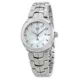 Tag Heuer Link Quartz Diamonds Mother of Pearl Dial Silver Steel Strap Watch for Women - WBC1312.BA0600 Authentic Buy Shop Now
