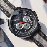 Maserati Royale 44mm Black Dial Stainless Steel Fiber Strap Watch For Men - R8871637002 Authentic Buy Shop Now