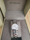 Burberry The City Silver Dial Silver Steel Strap Watch for Women - BU9200 Authentic Buy Shop Now