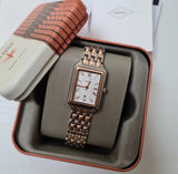 Fossil Raquel Three Hand White Dial Two Tone Steel Strap Watch For Women - ES5222 Authentic Buy Shop Now