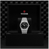 Tudor Royal Automatic Diamonds Black Dial Silver Steel Strap Watch for Men - M28600-0004 Authentic Buy Shop Now