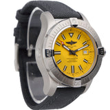 Breitling Avenger Automatic 45 Seawolf Yellow Dial Black Nylon Strap Watch for Men - A17319101I1X1 Authentic Buy Shop Now