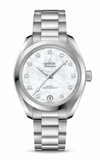 Omega Seamaster Aqua Terra Quartz Diamonds Mother of Pearl Dial Silver Steel Strap Watch for Women - 220.10.28.60.55.001 Authentic Buy Shop Now