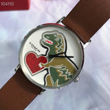 Coach Perry White Dial Brown Leather Strap Watch for Women - 14503514 Authentic Buy Shop Now