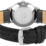 Daniel Wellington Dapper Sheffield White Dial Black Leather Strap Watch For Men - DW00100088 Authentic Buy Shop Now