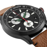 Gucci G-Timeless Chronograph Black Dial Brown Leather Strap Watch For Men - YA126271 Authentic Buy Shop Now