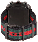 Gucci Coupe Chronograph Quartz Black Two Tone NATO Strap Watch For Men - YA131202 Authentic Buy Shop Now