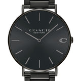 Coach Charles Black Dial Black Steel Strap Watch for Men - 14602431 Authentic Buy Shop Now