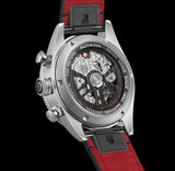Tag Heuer Autavia Chronometer Flyback Chronograph Silver Dial Black Leather Strap Watch for Men - CBE511B.FC8279 Authentic Buy Shop Now