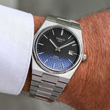 Tissot Powermatic 80 Automatic Gradient Blue Dial Silver Steel Strap Watch for Men - T137.407.11.051.01 Authentic Buy Shop Now