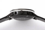 Calvin Klein Post Minimal Chronograph Black Dial Black Leather Strap Watch for Men - K7627401 Authentic Buy Shop Now