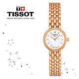 Tissot T Lady Lovely Mother of Pearl Dial Rose Gold Steel Strap Watch For Women - T058.009.33.111.00 Authentic Buy Shop Now
