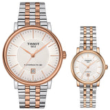 Tissot T Classic Carson Premium 30 White Dial Two Tone Steel Strap Watch for Women - T122.207.22.031.01 Authentic Buy Shop Now