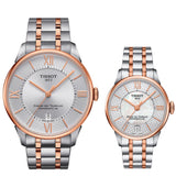 Tissot Chemin des Tourelles Powermatic 80 Helvetic Pride Silver Dial Two Tone Steel Strap Watch for Men - T099.407.22.038.01 Authentic Buy Shop Now