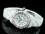 Chanel J12 Quartz Diamonds Ceramic White Dial White Steel Strap Watch for Women - J12 H4466 Authentic Buy Shop Now