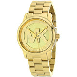Michael Kors Runway Gold Dial Gold Steel Strap Watch for Women - MK5786 Authentic Buy Shop Now