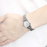 Emporio Armani Gianni T Bar Mother of Pearl Dial Silver Steel Strap Watch For Women - AR1688 Authentic Buy Shop Now