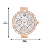 Michael Kors Parker White Dial Rose Gold Steel Strap Watch for Women - MK5616 Authentic Buy Shop Now