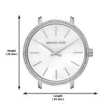 Michael Kors Pyper Quartz Mother of Pearl White Dial Silver Mesh Strap Watch For Women - MK4618 Authentic Buy Shop Now