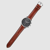 Fossil Neutra Chronograph Grey Dial Brown Leather Strap Watch for Men - FS5512 Authentic Buy Shop Now