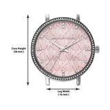 Michael Kors Pyper Three Hand Pink Dial Silver Steel Strap Watch For Women - MK4631 Authentic Buy Shop Now