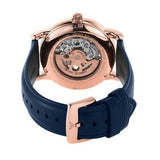 Emporio Armani Meccanico Automatic Blue Dial Blue Leather Strap Watch For Men - AR60050 Authentic Buy Shop Now