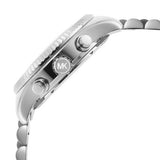 Michael Kors Lexington Chronograph Blue Dial Silver Steel Strap Watch For Women - MK7215 Authentic Buy Shop Now