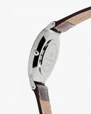 Daniel Wellington Classic Bristol White Dial Brown Leather Strap Watch For Women - DW00100056 Authentic Buy Shop Now
