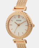 Guess Monroe Silver Dial Rose Gold Steel Strap Watch For Women - W1152L3 Authentic Buy Shop Now