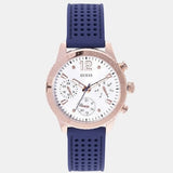 Guess Marina Multifunction White Dial Blue Rubber Strap Watch for Women - W1025L4 Authentic Buy Shop Now
