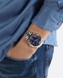 Guess Connoisseur Quartz Blue Dial Two Tone Steel Strap Watch For Men - GW0265G12 Authentic Buy Shop Now