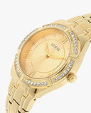 Guess Cosmo Diamonds Gold Dial Gold Steel Strap Watch For Women - GW0033L2 Authentic Buy Shop Now
