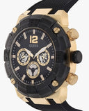 Guess Navigator Chronograph Black Dial Black Rubber Strap Watch for Men - GW0264G3 Authentic Buy Shop Now