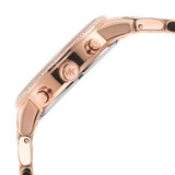 Michael Kors Ritz Chronograph Rose Gold Dial Rose Gold Steel Strap Watch For Women - MK7223 Authentic Buy Shop Now
