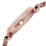 Emporio Armani Gianni T-Bar Mother of Pearl Dial Rose Gold Steel Strap Watch For Women - AR11316 Authentic Buy Shop Now