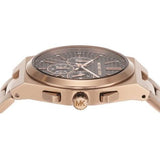 Michael Kors Channing Quartz Rose Gold Dial Rose Gold Steel Strap Watch For Women - MK6624 Authentic Buy Shop Now