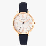 Fossil Jacqueline White Dial Blue Leather Strap Watch for Women - ES3843 Authentic Buy Shop Now