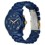 Michael Kors Runway Analog Blue Dial Blue Steel Strap Watch for Women - MK7332 Authentic Buy Shop Now