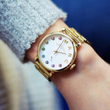 Marc Jacobs Baker White Dial Gold Steel Strap Watch for Women - MBM3440 Authentic Buy Shop Now